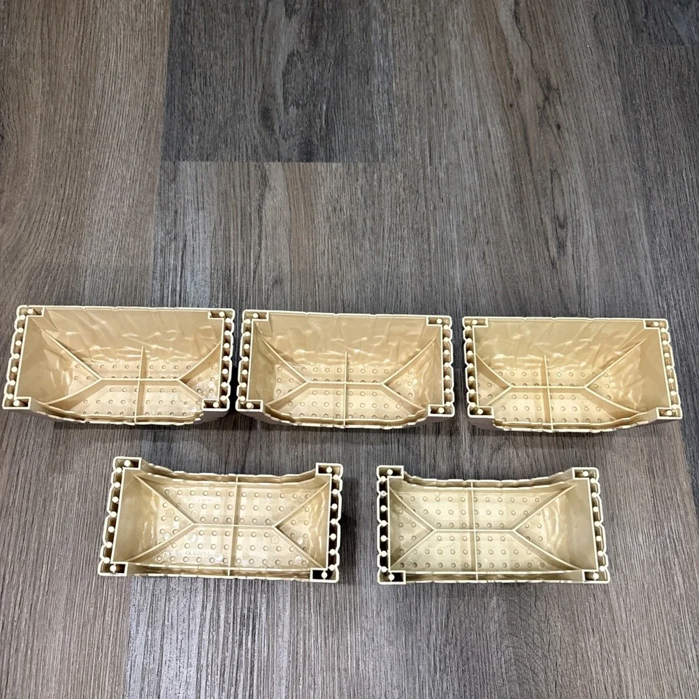 Mega Bloks 3676 Pyrates‎ Pirate Replacement Base Rock Wall Lot Of 5